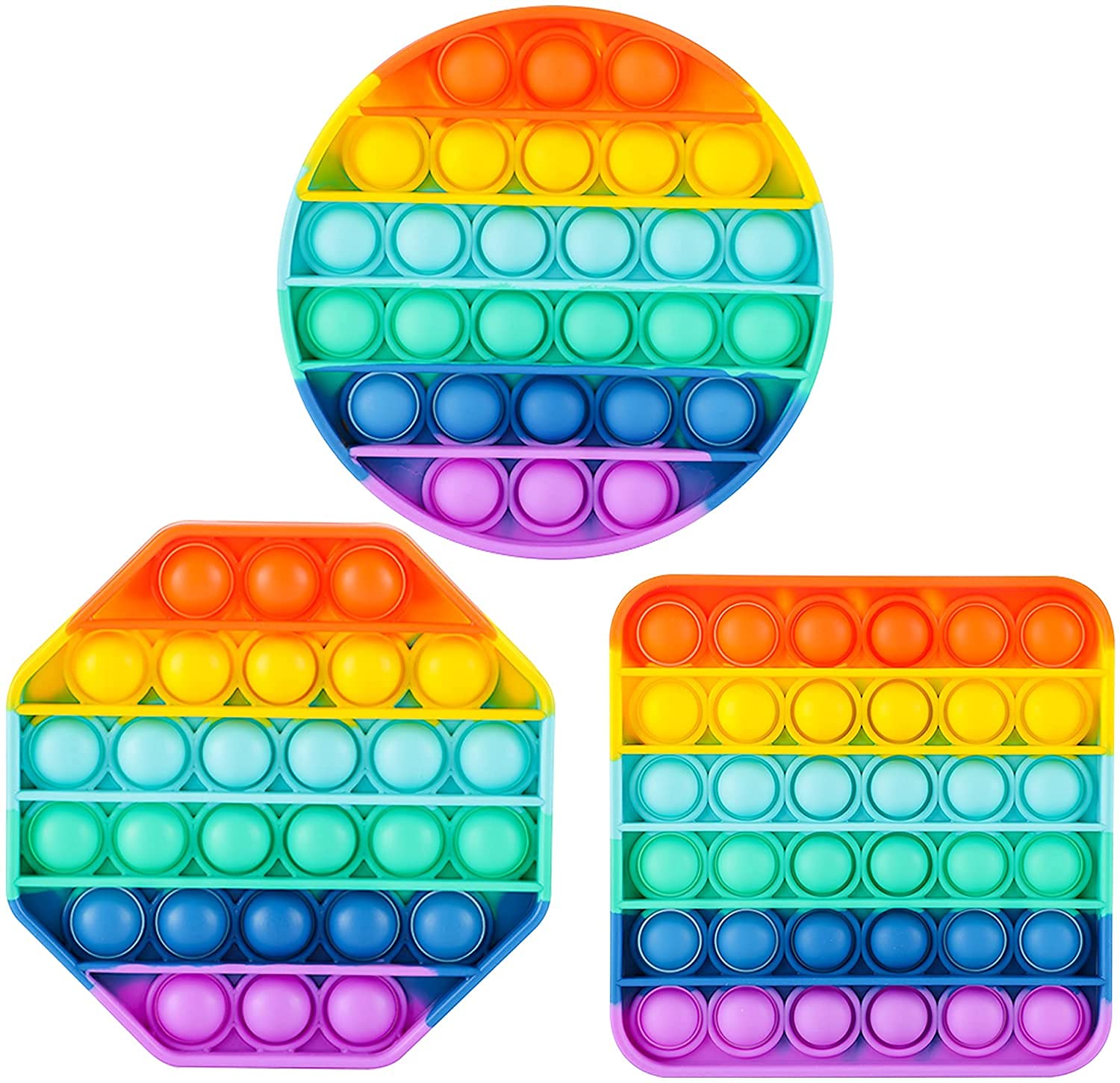 See full amazon price history chart for Tedemel Rainbow Push Bubble Fidget Toys 3 Pack with Pop it Popping Sound for All, Circle Square Octagon Popper Silicone Sensory Toy Anxiety Stress Reliever Toy for Car Travel Tedemel Rainbow Push Bubble Fidget Toys 3 Pack with Pop it Popping Sound for All, Circle Square Octagon Popper Silicone Sensory Toy Anxiety Stress Reliever Toy for Car Travel (B09GVZG8JB) Amazon Price History, Amazon Price Tracker