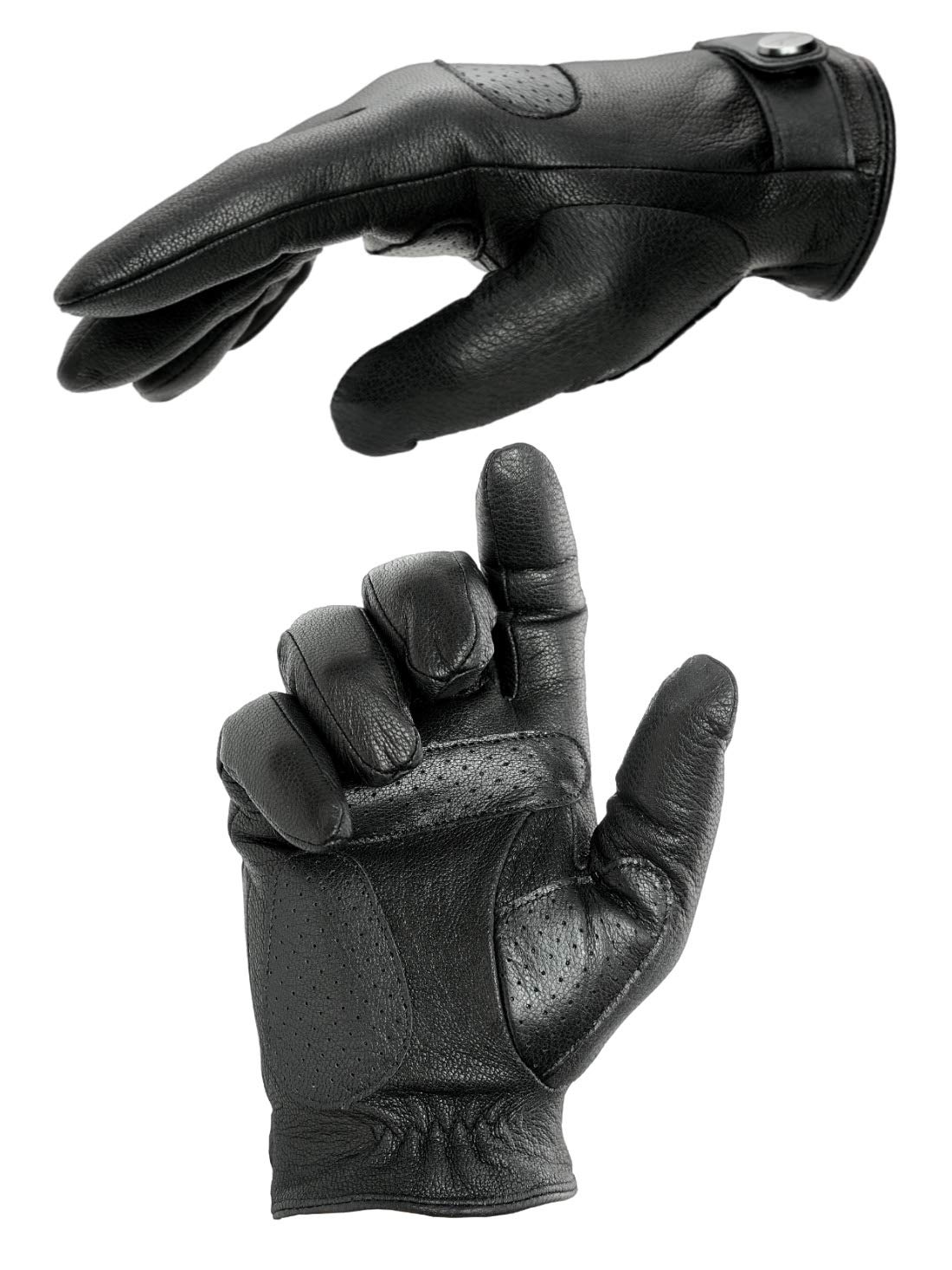 Guanti Moto In Pelle Vintage Tucano Urbano STEVE 9957HM Nero Vendita