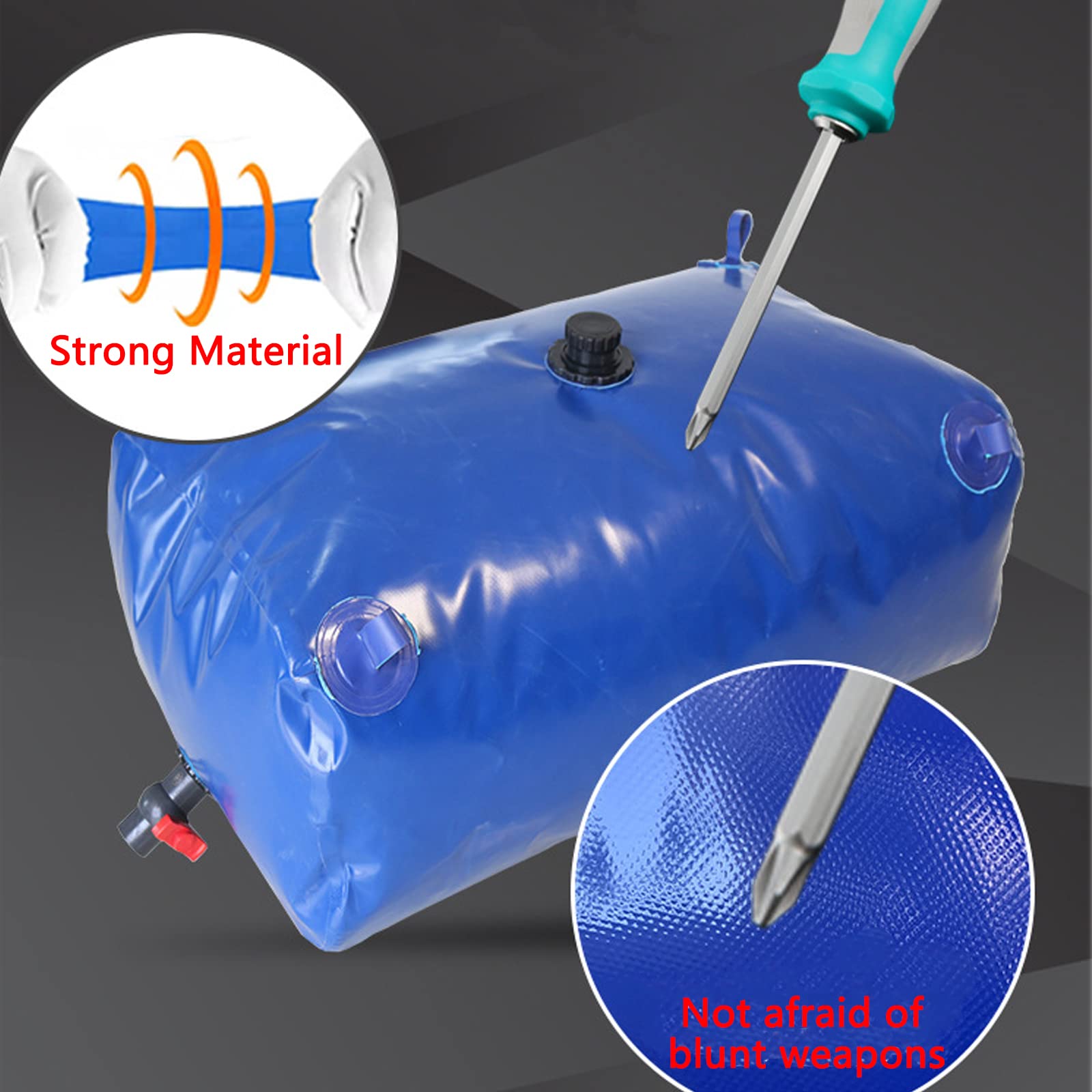 Contenedor de Agua de Bolsa de Agua Blanda de Gran Capacidad, Deposito Agua Flexible Bolsa de Almacenamiento de Agua Plegable, Deposito Agua Lluvia Tanques de Vejiga de Agua