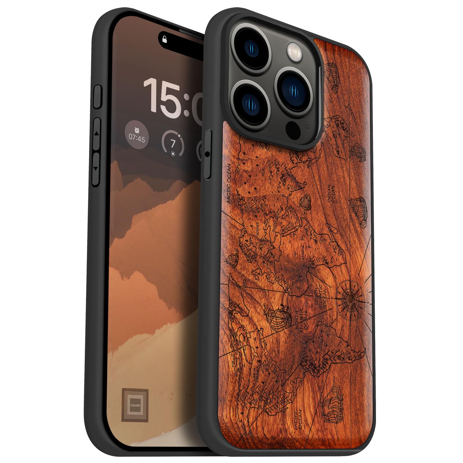 Coque iPhone 15 Pro Magsafe antichoc étui de protection rigide TPU rosé - 7