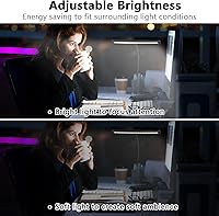 Vista 5 de Luz de música de piano de 18 LED con soporte ajustable para piano de cola, músico, lectura de libros, manualidades