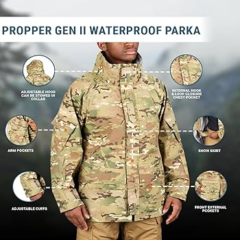 Amazon.co.jp: Gen II ECWCS メンズ パーカー 防水 通気性 ジャケット