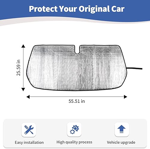 Vista 13 de RT-TCZ Parasol para parabrisas delantero para Jeep JL JLU 2018-Presente para Gladiator JT 2020-Presente Wrangler Gladiator 18+