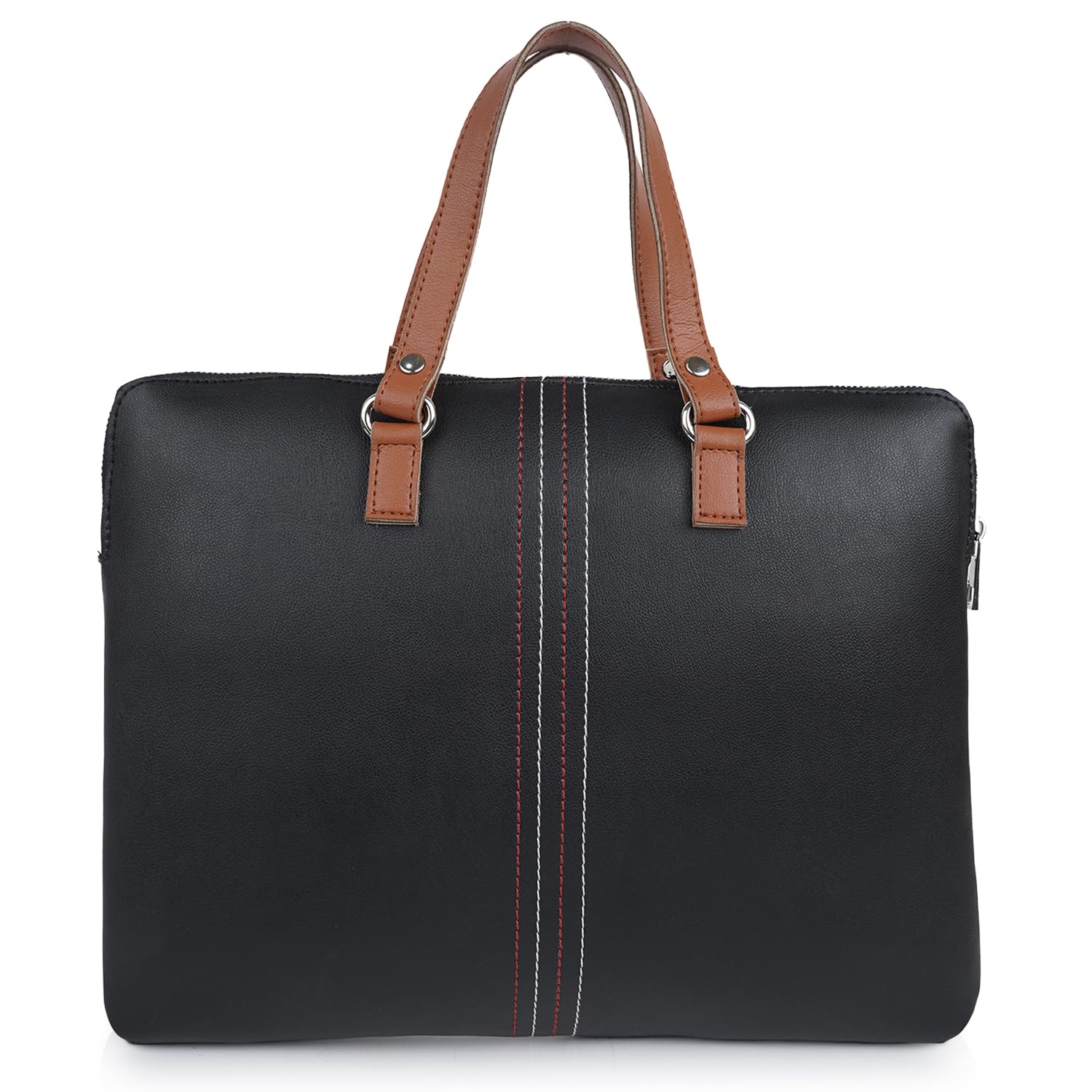 CIMONI® Premium Vegan Leather Laptop Bag Trendy Office Briefcase Hand Bag College Daytrip School Handheld Business Messenger Bag For Men (Color - Black) (B0CMQRDCBM) Amazon Price History, Amazon Price Tracker