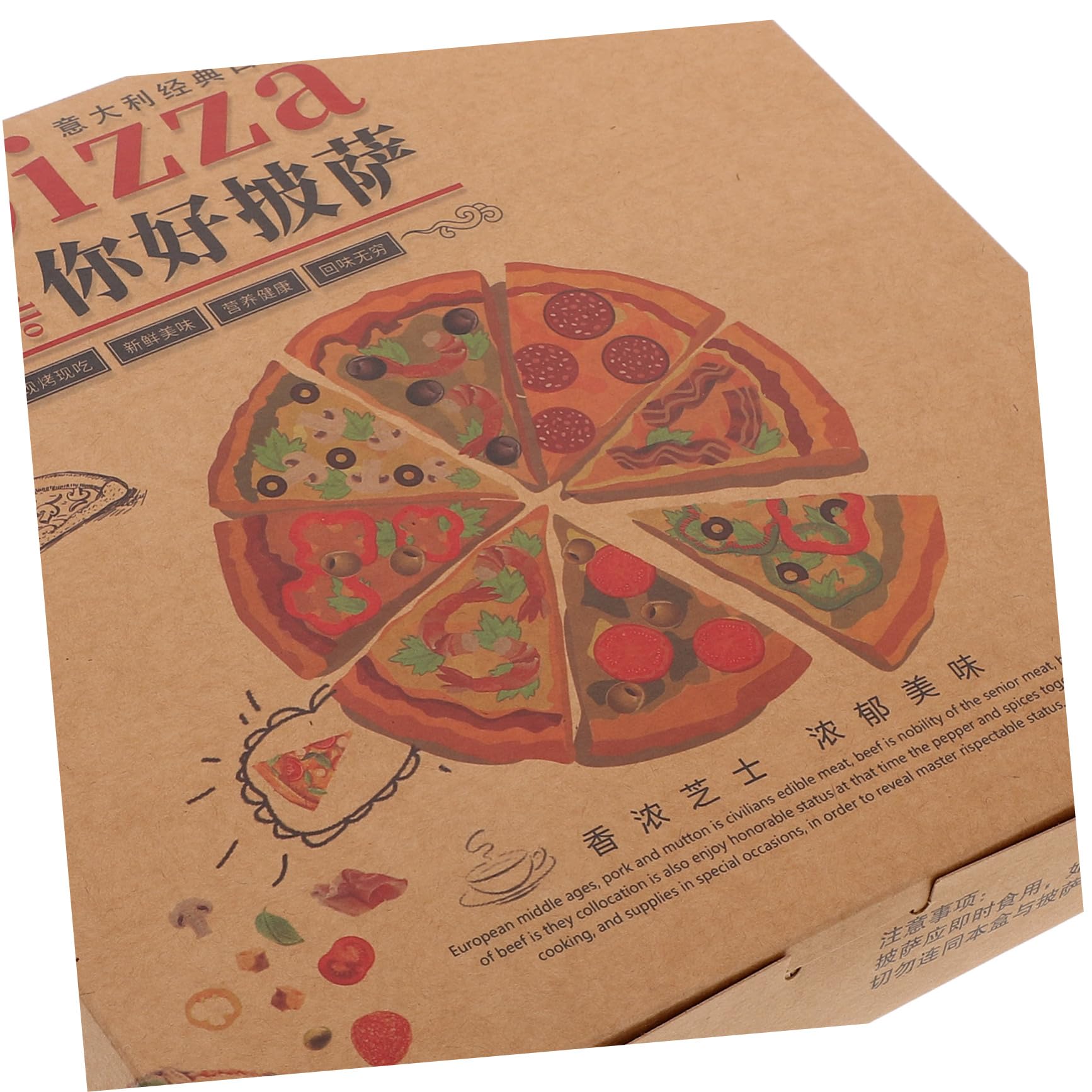 20 Cajas de Pizza de Papel para Llevar, Cierre Seguro y Uso Versátil, Ideales para Almacenar Pizza y Repostería en Uso Personal