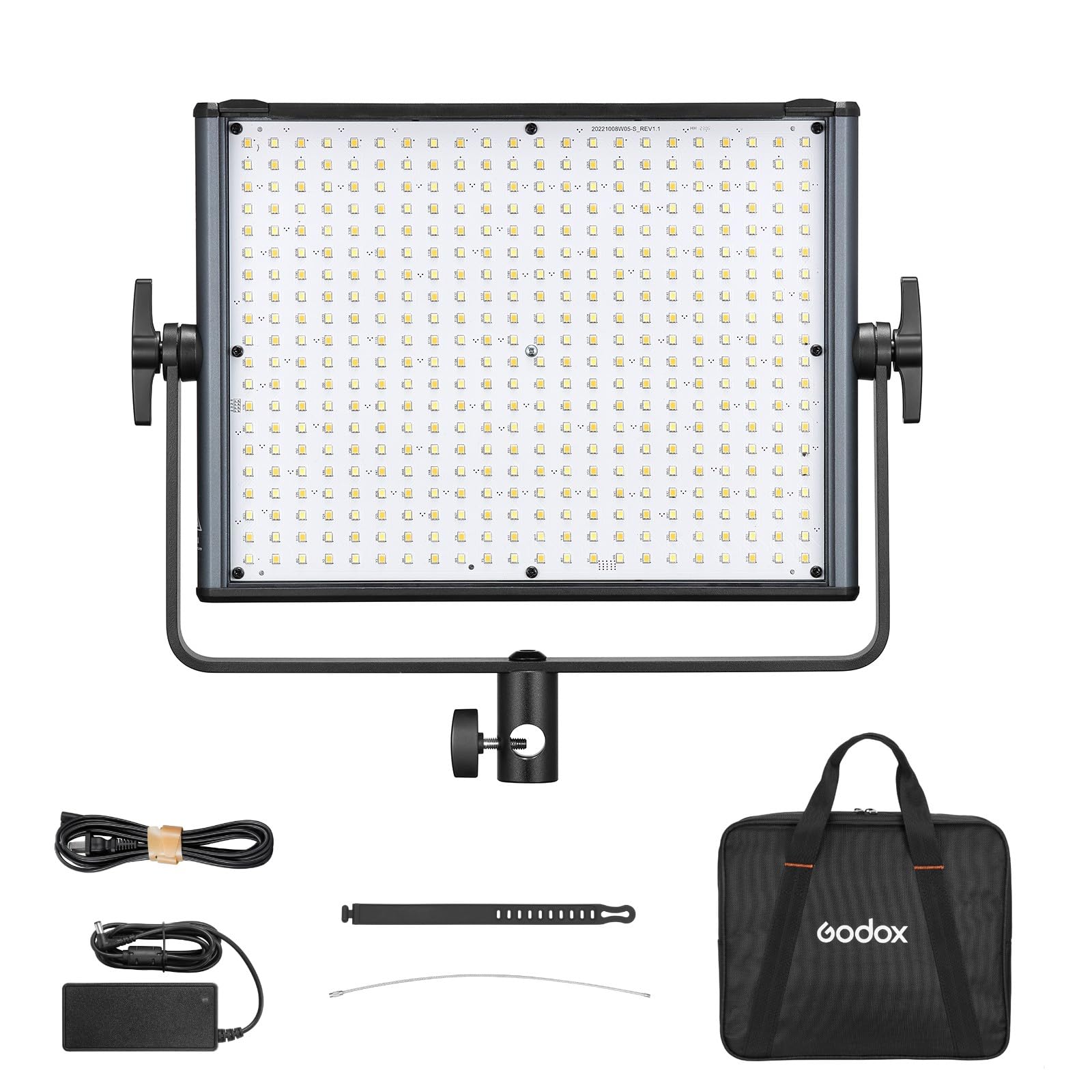 Godox LDX50Bi Panneau Lumineux, LED Bicolore 2800K-6500K avec Support en U pour Studio, éclairage vidéo extérieur Youtube, CRI≥96 TLCI≥96 intégré 11 FX Type 2.4G sans Fil