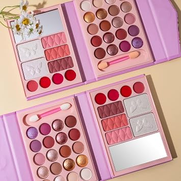 Professional Makeup Palette for Women Girls Full Kit Gift Set 29 Colors Blendable Waterproof Included Matte Pearlescent Eyeshadow, Lipstick, Blush, Contour, Highlighter Full Face Eye Make Up