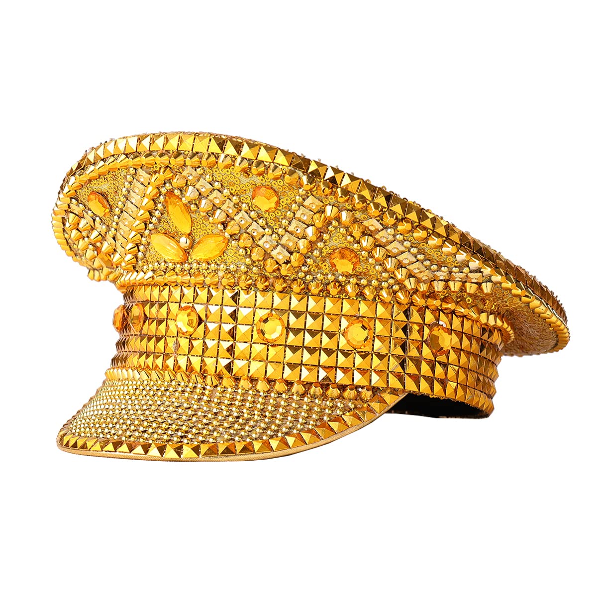 COSDREAMER Women's Burning Man Hat Festival Military Captain Party Hats