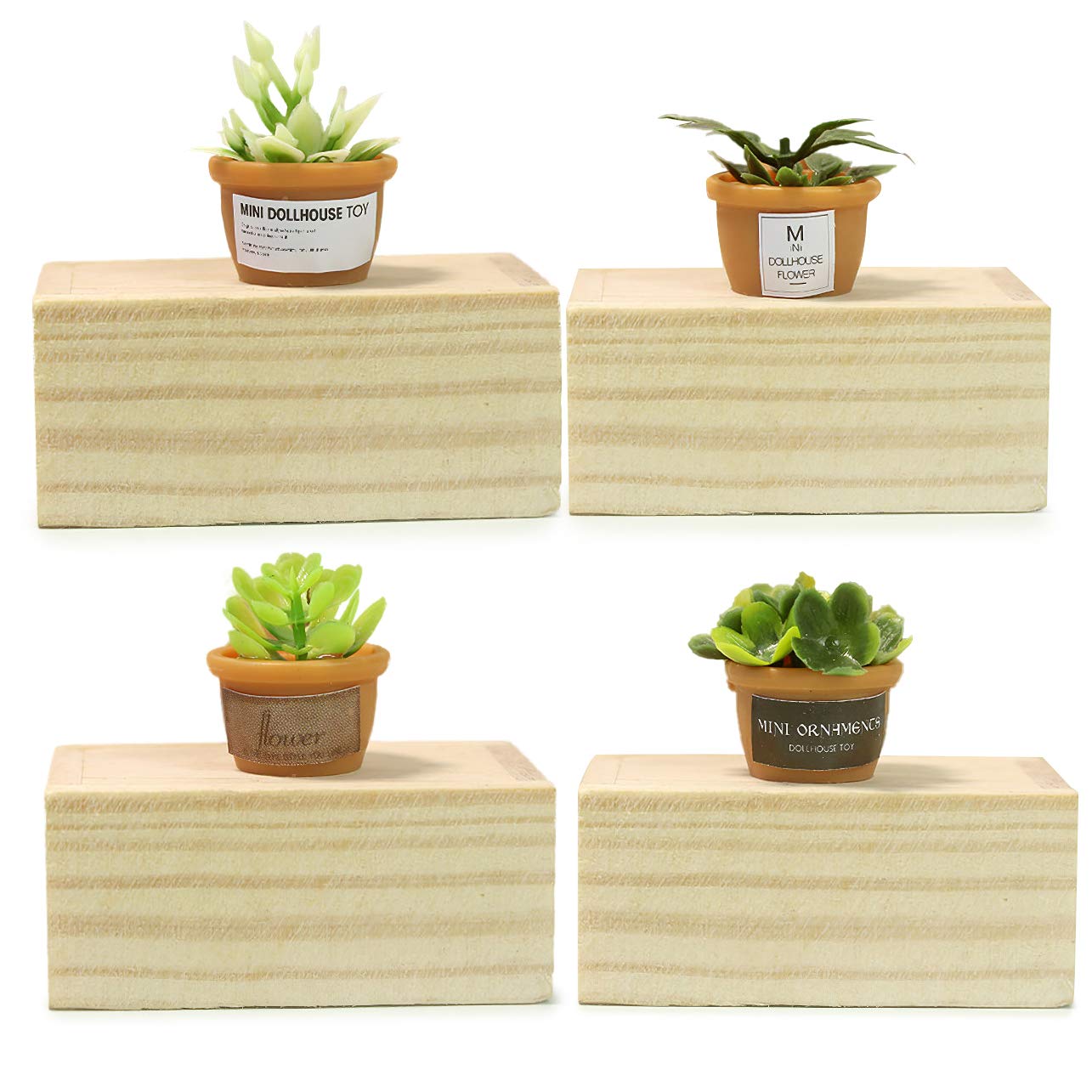 Buy Dollhouse Decoration Pots Miniature Green Potted Miniature Bonsai