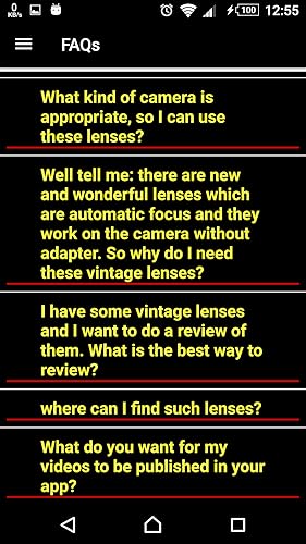 vintage lens guide
