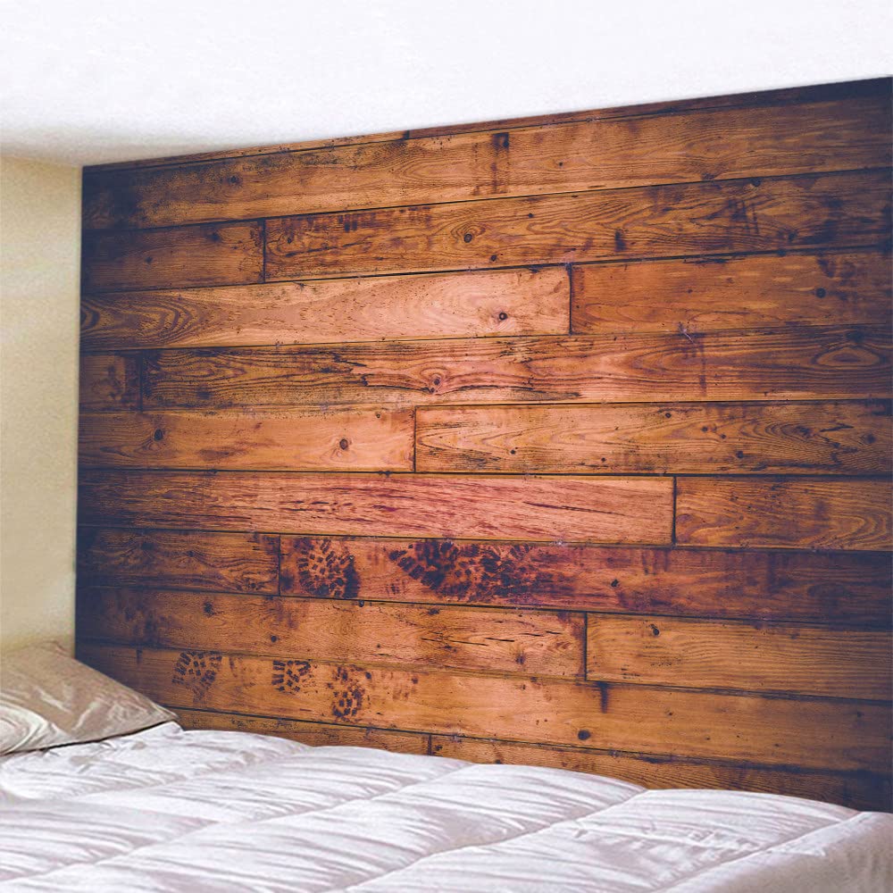 ABAKUHAUS Arazzo vintage, motivo astratto continuo con foglie semi-ornamentali, tessuto satinato setoso per soggiorno e