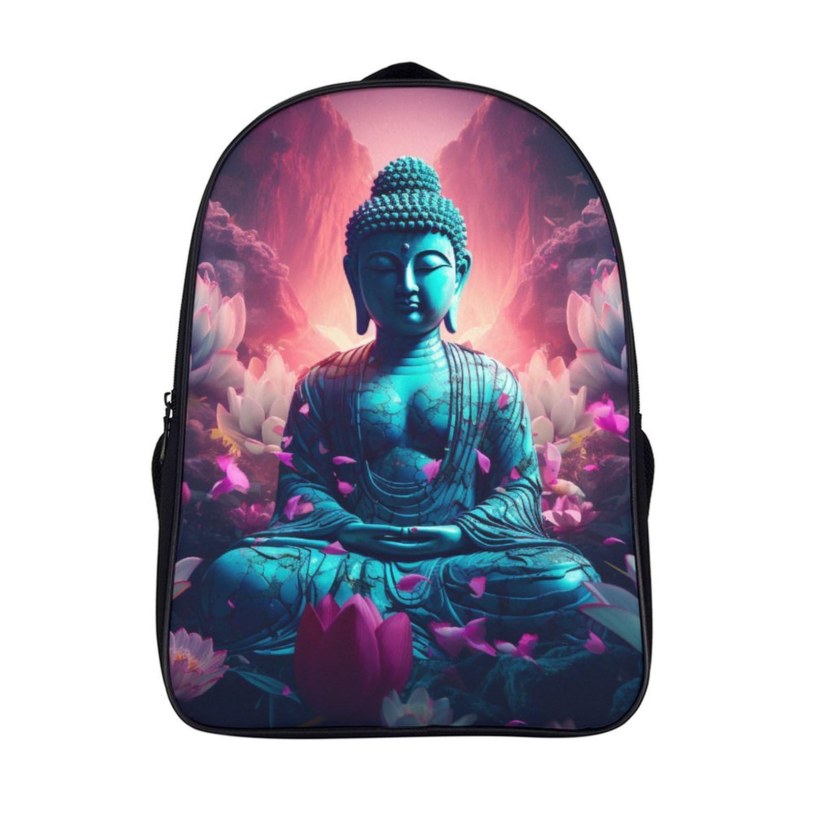 Cartable de dessin animé Bouddha résistant pour le collège - 7