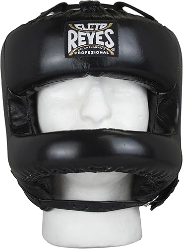 CLETO REYES Casco de boxeo con barra facial para hombres y mujeres, protector de cabeza, protector facial, deportes de combate de combate