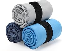 Yaozoon 3 Pack Quick Dry Microfiber Gym Towels for Men Women - Absorbent Workout Towels for Yoga Tennis Running Cycling 15.5x31 Inch