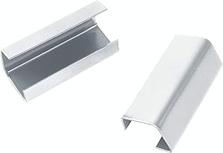 10 x SCHNEEFANGGITTER BINDEELEMENT Verbinder Verbindungsmuffe (RAL 9006 - Silber)
