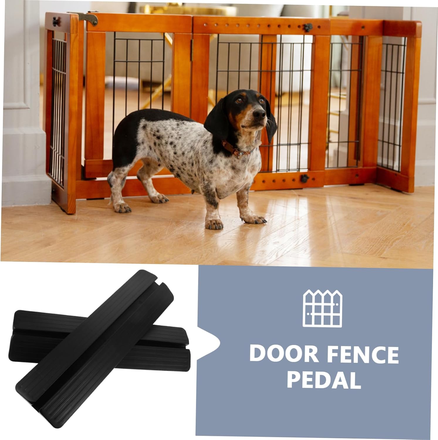 2pcs Fence Gate Skirting Board Support Feet Gate Ramp for Stairs Pet Doorway Bridge Reinforcement Accessories