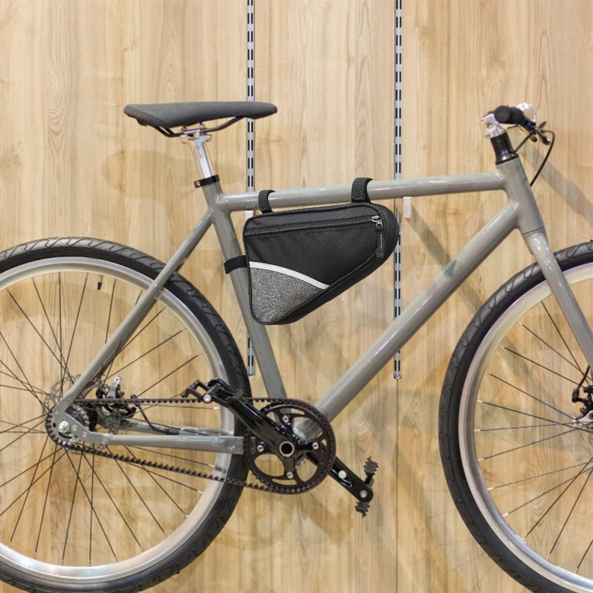 自転車用バッグ フレームバッグ フロントバッグ ポーチ 大容量 メッシュ シンプル 無地 反射材付き 工具入れ サイクリングバッグ ロードバイク マウ CLISPEED トートインサートオーガナイザー ツールボックスアクセサリー 自転車フロントフレーム 自転車バッグ 自転車反射ポーチ