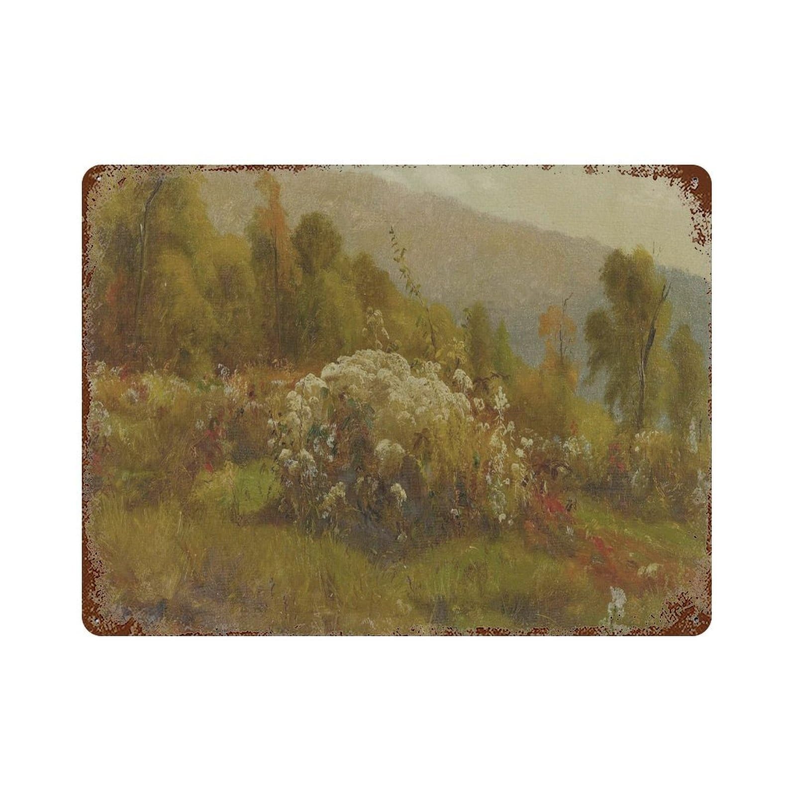 xiaoxiaoshen Rural Wall Decorations, Wildflower Landscape Paintings Wall Decor Art Metal Tin Poster Modern Home Decor Art Home Bar Shop Decorations Vintage Sign 30x40cm