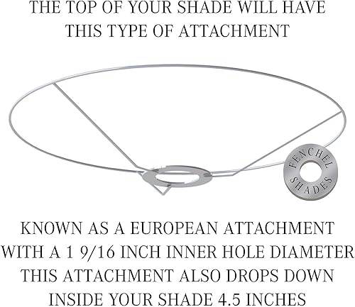 Miniatura 3 de FenchelShades.com Pantalla de tambor de tela de 7 pulgadas de diámetro superior x 7 pulgadas de diámetro inferior x 7 pulgadas de alto, accesorio