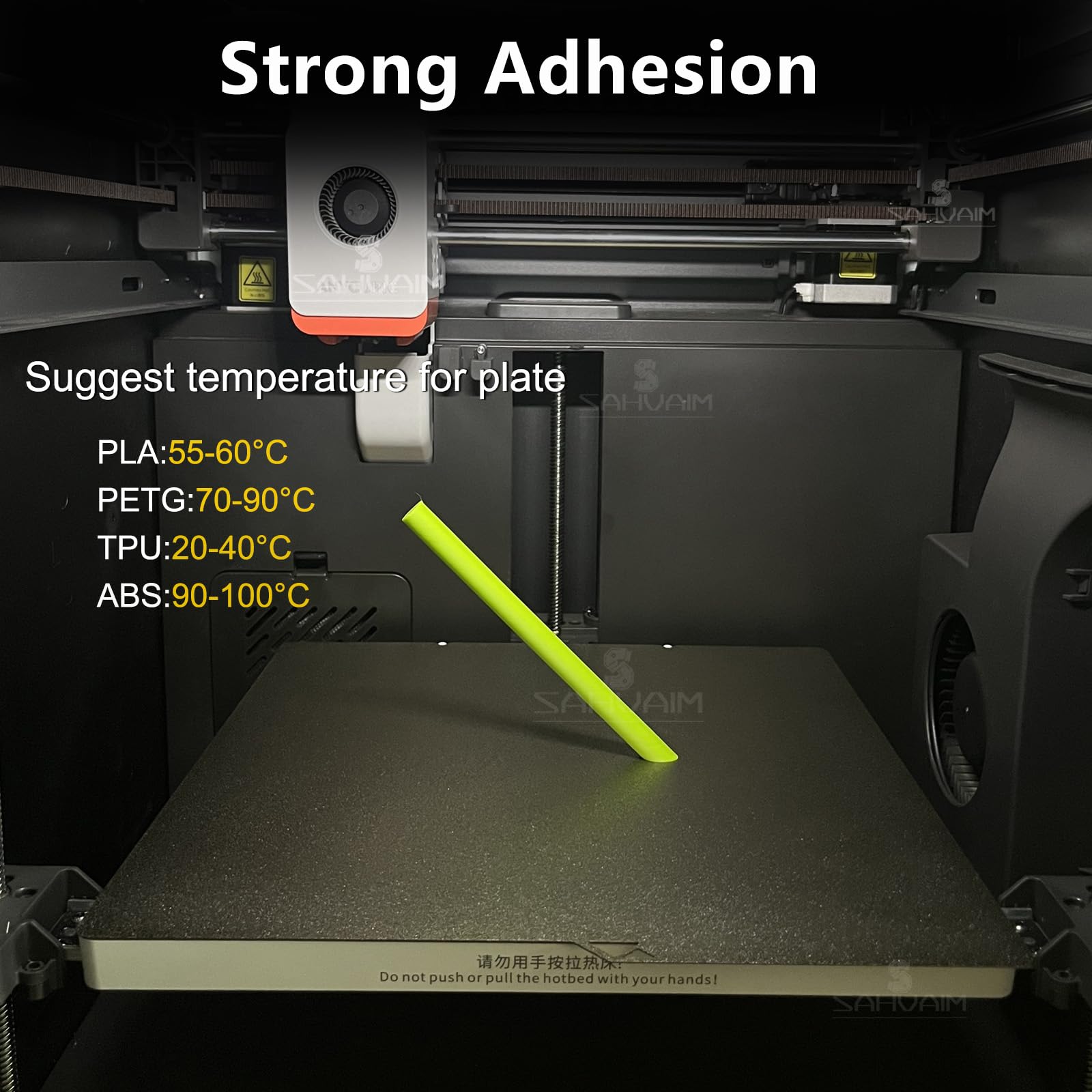 Piastra Di Costruzione Magnetica Per Stampante 3D Anycubic Kobra S1, 264x276 Mm, Doppia Faccia PEO/diamante E Frammento, Letto Caldo In Acciaio Flessibile