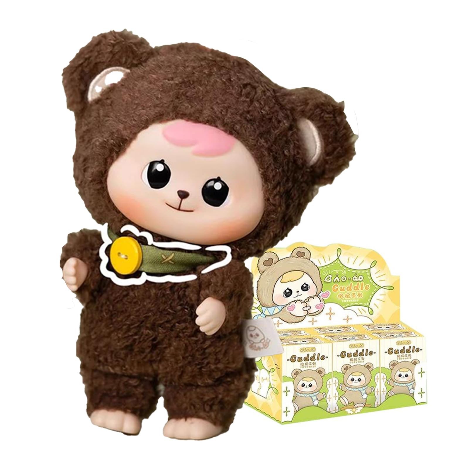 Plush Doll Blind Box,Kawaii Hugging Baby Plush Blind Box Doll Series Stuffed Blind Box Toy, Kawaii Mystery Plush Collectible for Girls Birthday Party Gift Toys