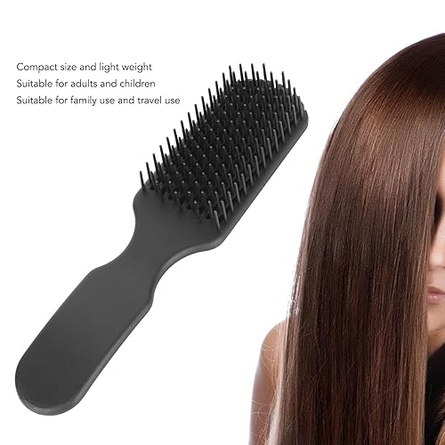 Miniatura 5 de 3 cepillos de pelo de 9 filas, cepillo de peinado para cabello rizado, cepillo de viaje para separar, dar forma, definir rizos, secar con soplado,