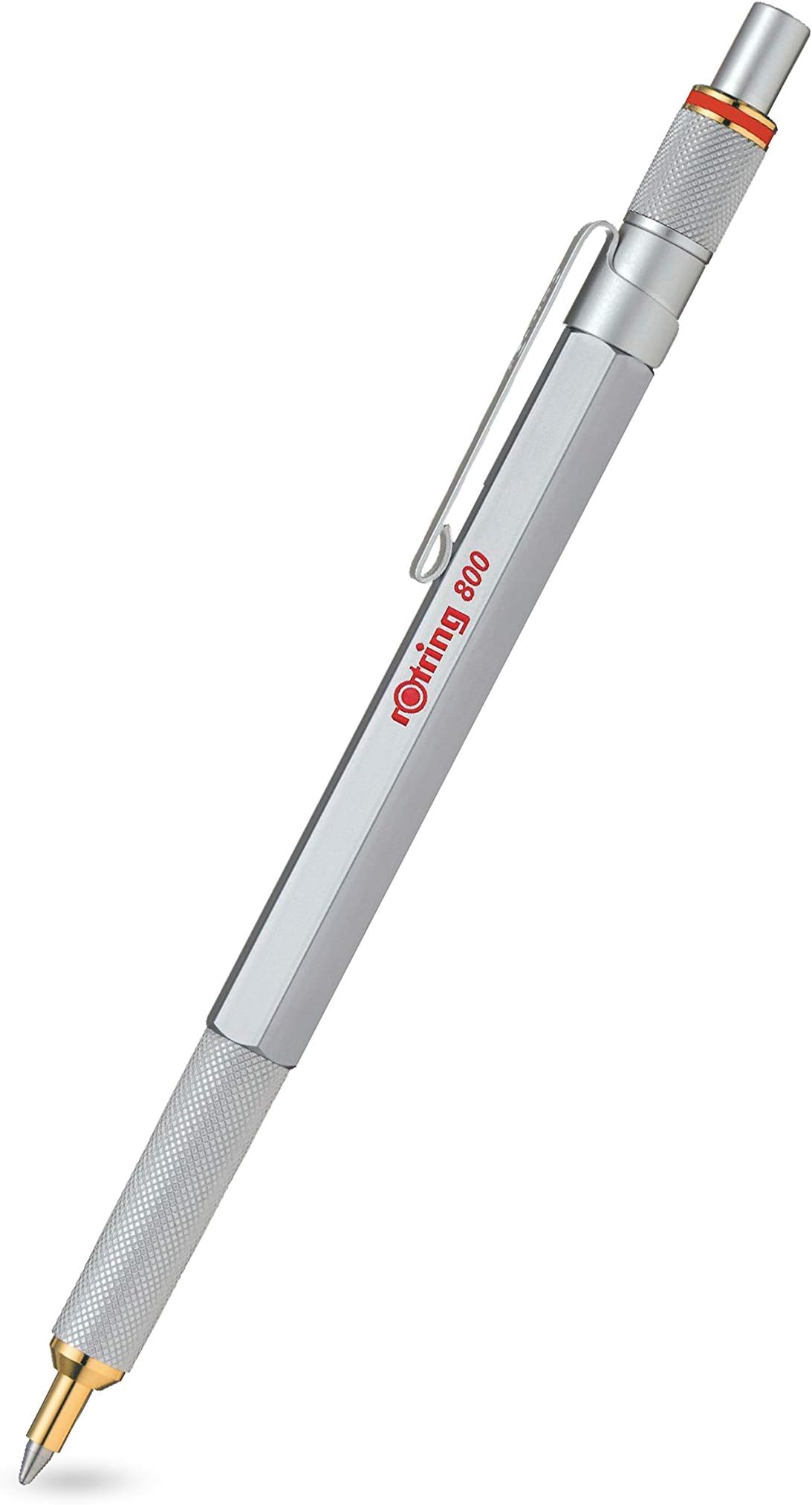 rOtring 800 Retractable Ballpoint Pen, Medium Point, Silver : Amazon.in ...