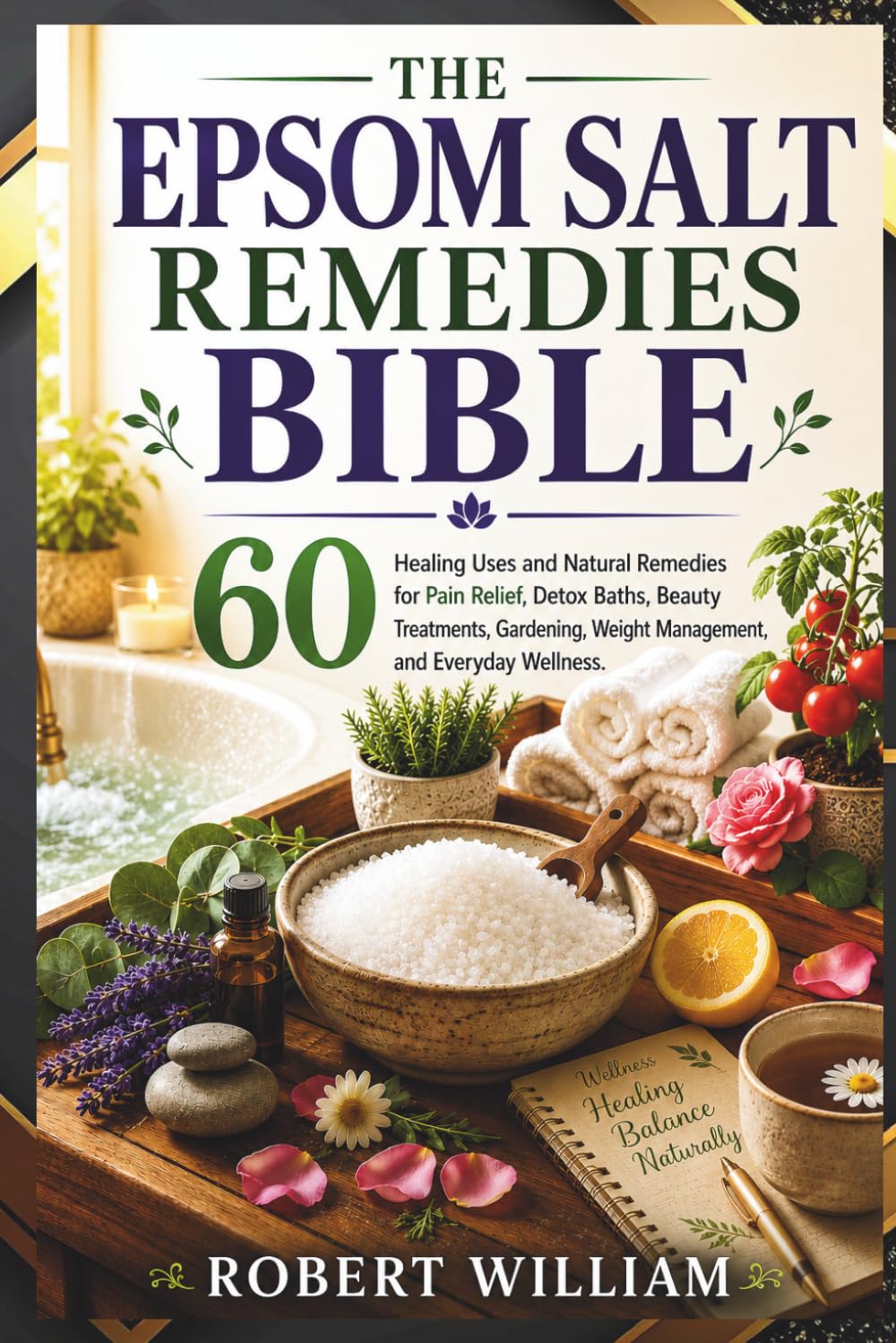 THE EPSOM SALT REMEDIES BIBLE: 60 Healing Uses and Natural Remedies on how to use epsom salt for laxatives, Detox Baths, Beauty Treatments and Gardening