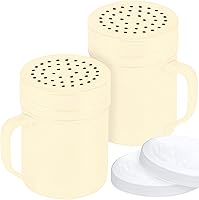 Vista 13 de CUSINIUM Espolvoreadores Grandes de Metal para Sal y Pimienta para Cocinar - Con Mango - Espolvoreadores de Condimentos y Especias Con Agujeros