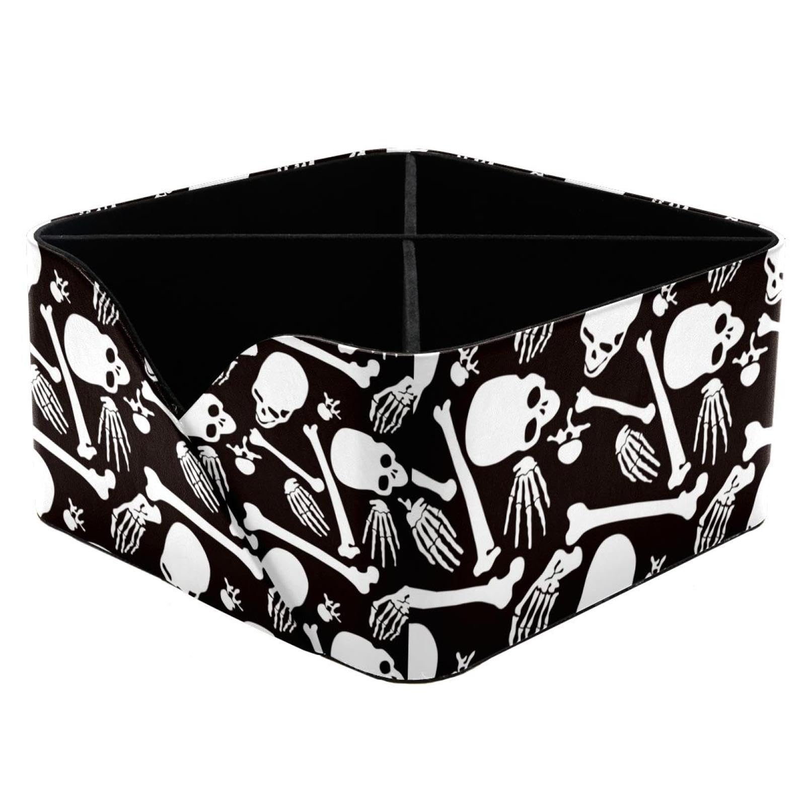 Organiseur de bureau tête de mort, idée cadeau originale pour collègue et bureau