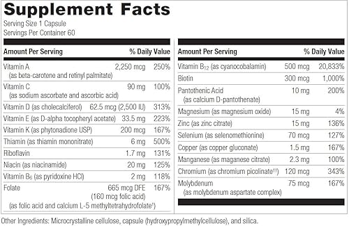 Miniatura 2 de Bariatric Advantage Suplemento multivitamínico de alta potencia, vitamina A, vitamina D, vitamina E y vitamina K para pacientes de cirugía