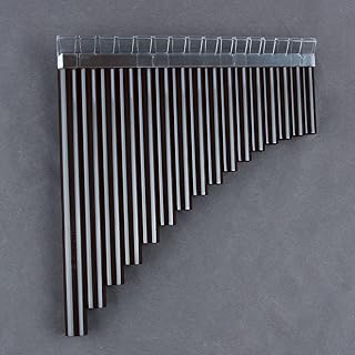 16 Pipes Pan Flute Pan Pipe C Key ABS Plastic Traditional Woodwind Musical Instrument for Beginner and Musical Lover (16 Pipes, dark brown)