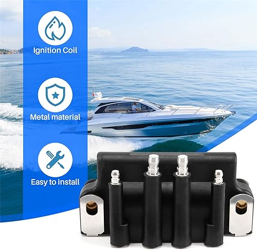 Miniatura 3 de Bobina de encendido NEWHOW para motores fueraborda Johnson Evinrude 50-300HP V4V6 1985-2006  Reemplazo para números de pieza OEM 583740, 0583740,