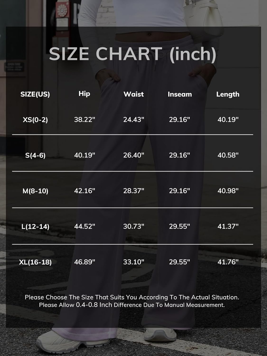 ATHMILE Track Pants Women Sweatpants Wide Leg Straight Drawstring Teen Girl Fall Jogging Soft Lounge Athletic Pajama Joggers - Image 6