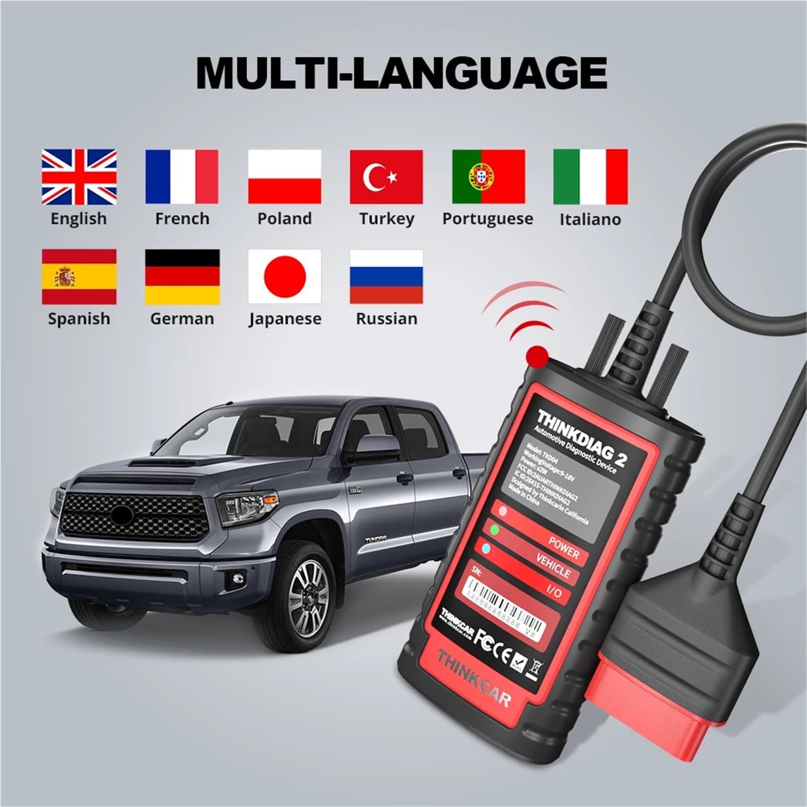 OBD2 Scanner Support CAN FD Protocols Fit For GM Car Brands Free Full Softwares 16 Reset Functions ECU Code