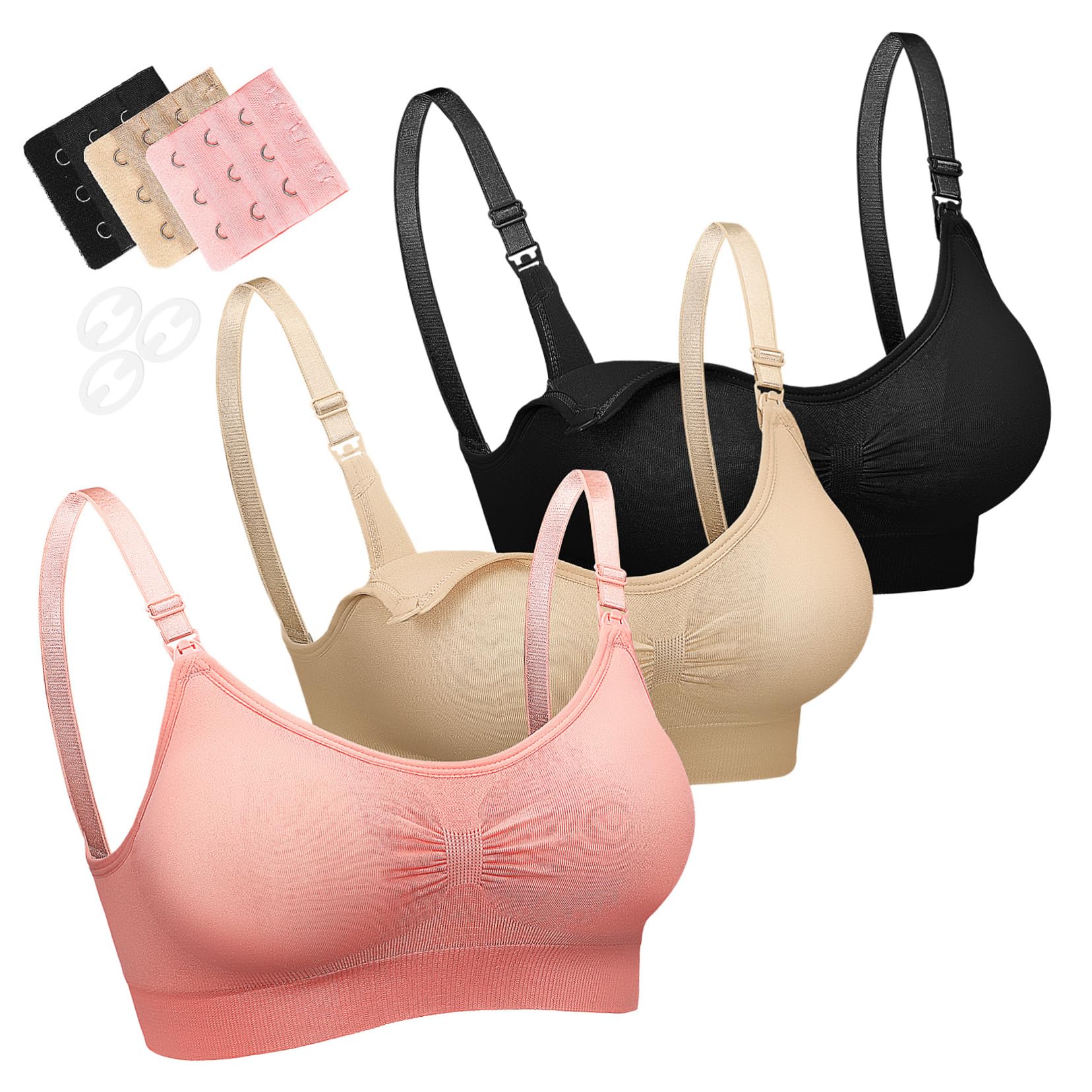 VALICLUD Reggiseno Per Allattamento Reggiseni Per Allattamento Bralette Da Allattamento Reggiseno Premaman Reggiseno Per Donne Incinte Reggiseni Delle Mamme 95% Nylon