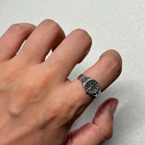 Miniatura 3 de Anillo ajustable de plata de ley 925, anillo apilable hecho a mano, joyería personalizada vintage para mujeres y hombres, accesorio de moda para