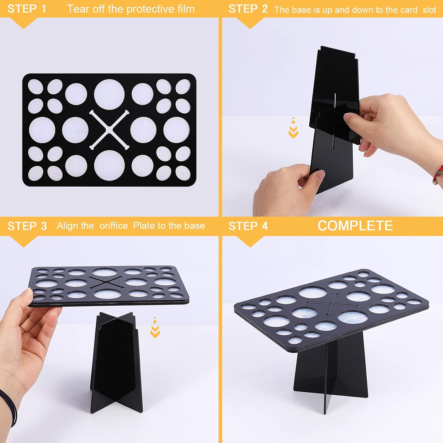 Docolor 26 Mix Size Makeup Brush Holder Tree Tower Air Drying Organizer Folding Cosmetic Shelf Tool