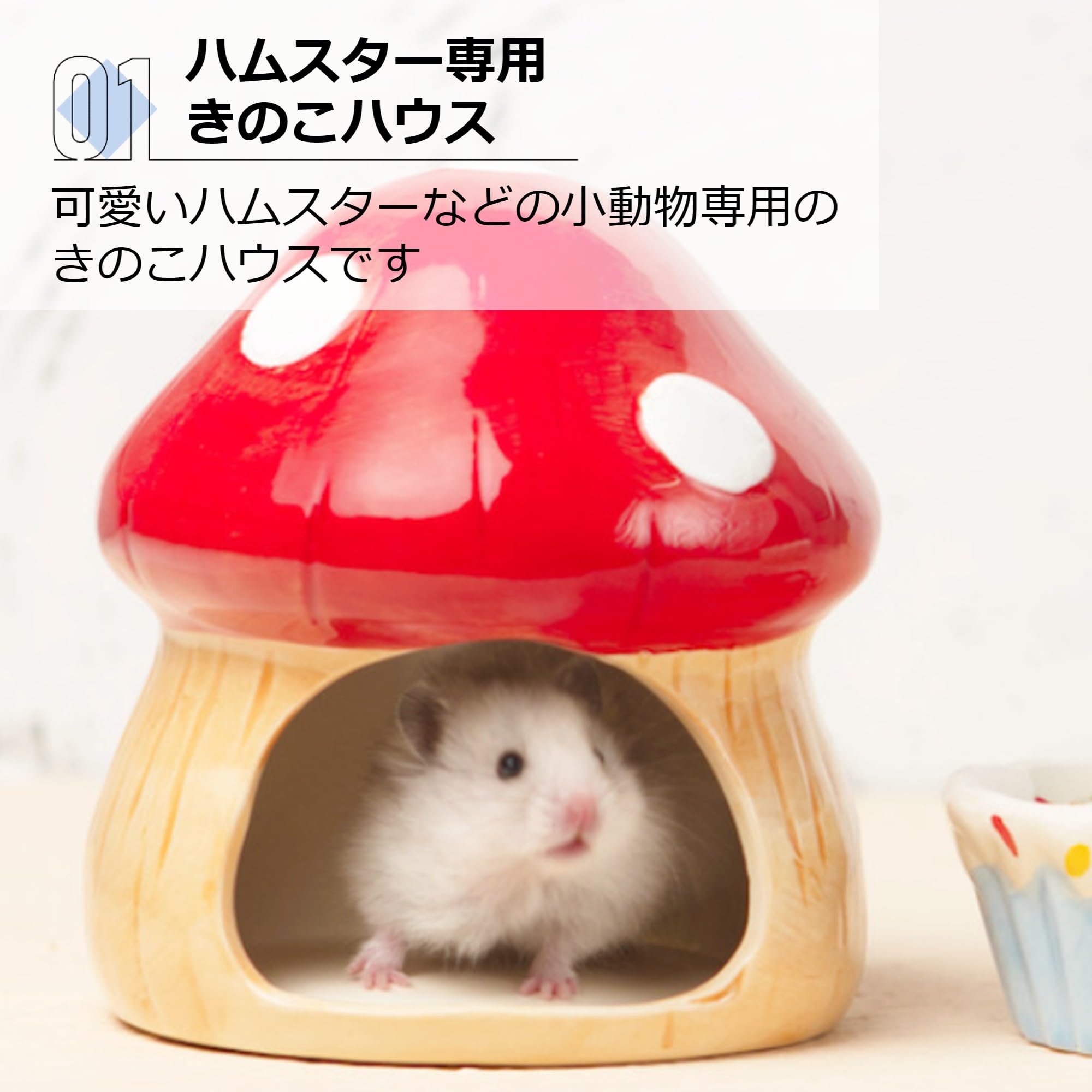 Amazon | Asdays ハムスター 陶器ハウス 隠れ家 小動物用 陶器のハウス