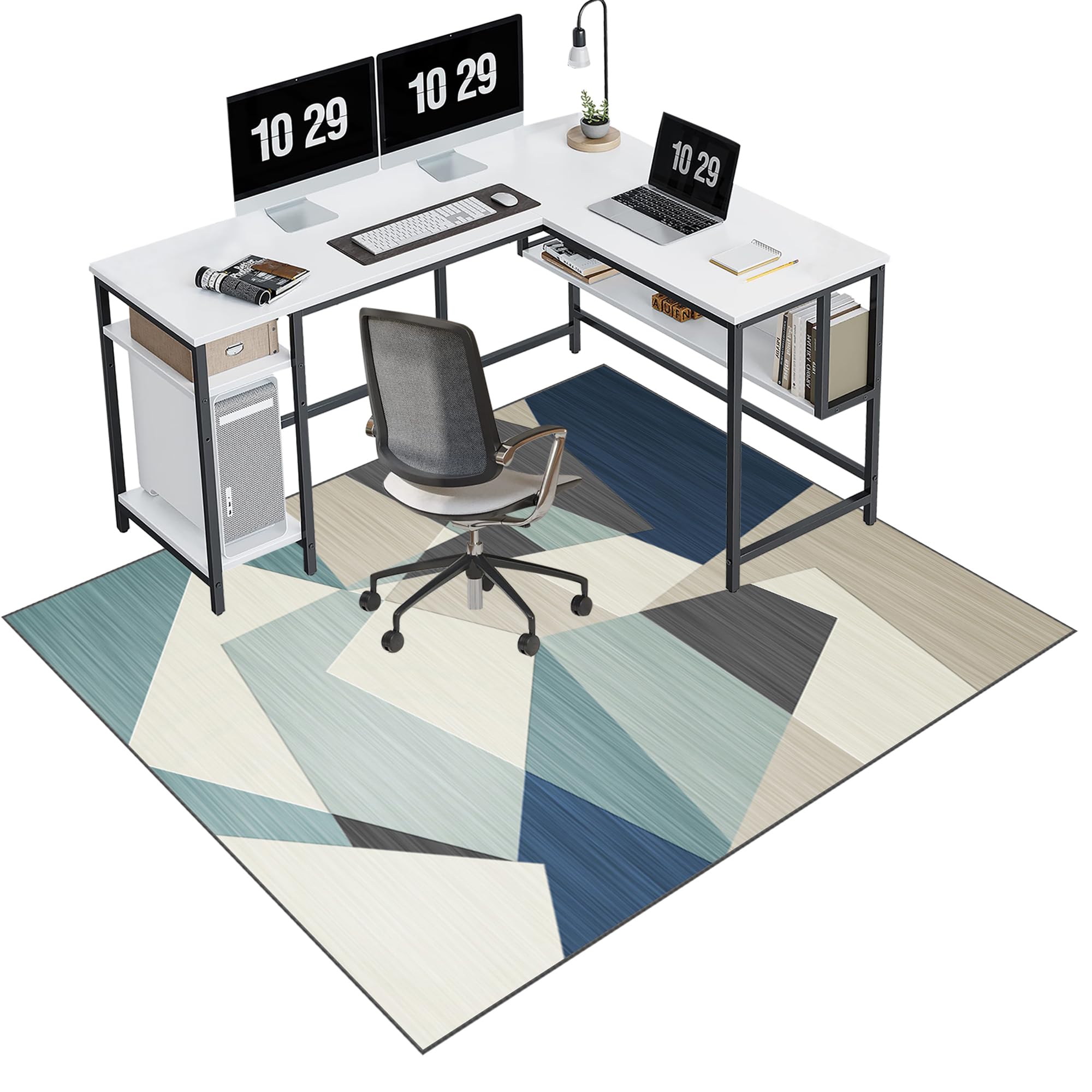EYKWKB Desk Chair Mat for Floor Protection Office Chair Mat for Hardwood Floor Carpet Protector Chair Mat for Home Office Hard-Floor Chair Mats Gaming Chair Mat Carpet Chair Mats 80 x 120 cm
