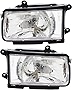 For Honda Passport,Isuzu Amigo,Rodeo 1998-1999 Headlights Lamps Set Halogen Driver and Passenger Side