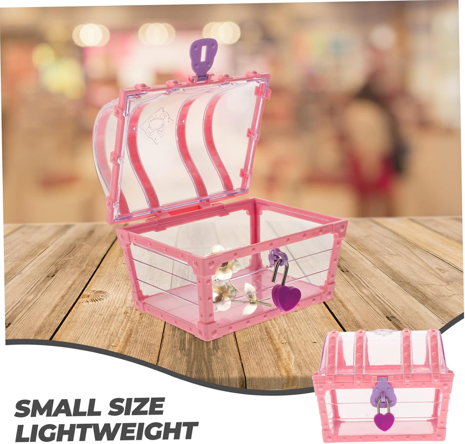 Beavorty 1Set Jewelry Storage Box Elegant Display Holder for Bracelets Necklaces and Earrings for Rooms and Travel Treasure Chest Design