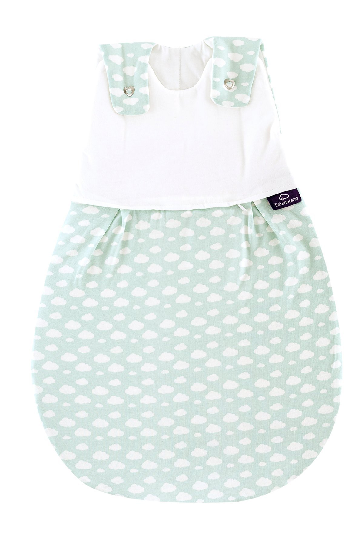 Träumeland S0100602 Außenschlafsack LIEBMICH Wolke mint, Größe 50/56, mehrfarbig