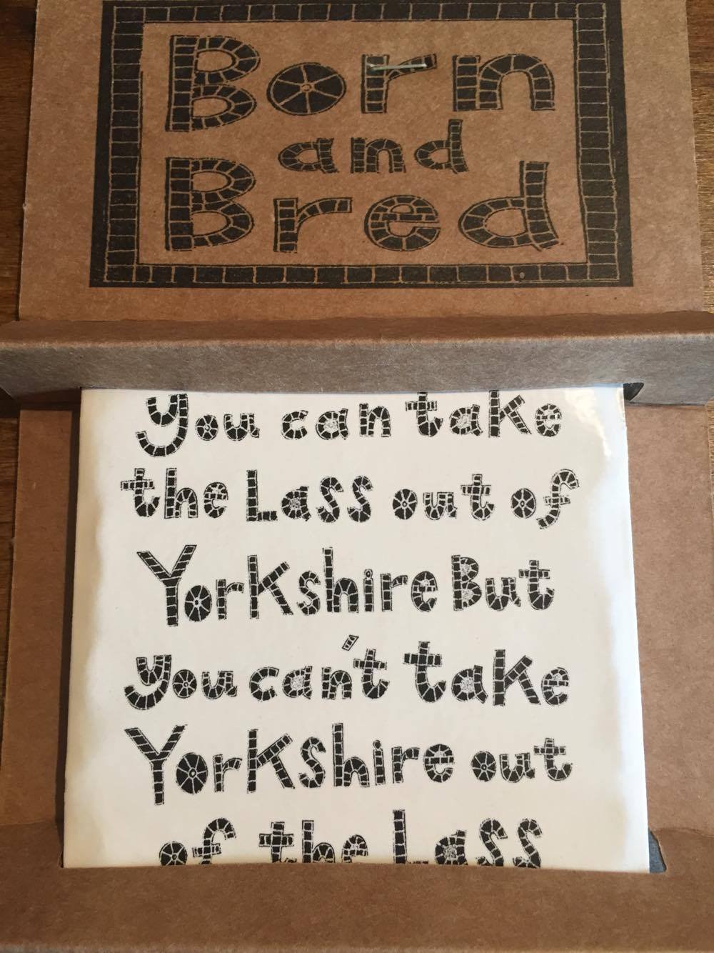 Moorland Pottery Yorkshire Lass Coaster For Mug