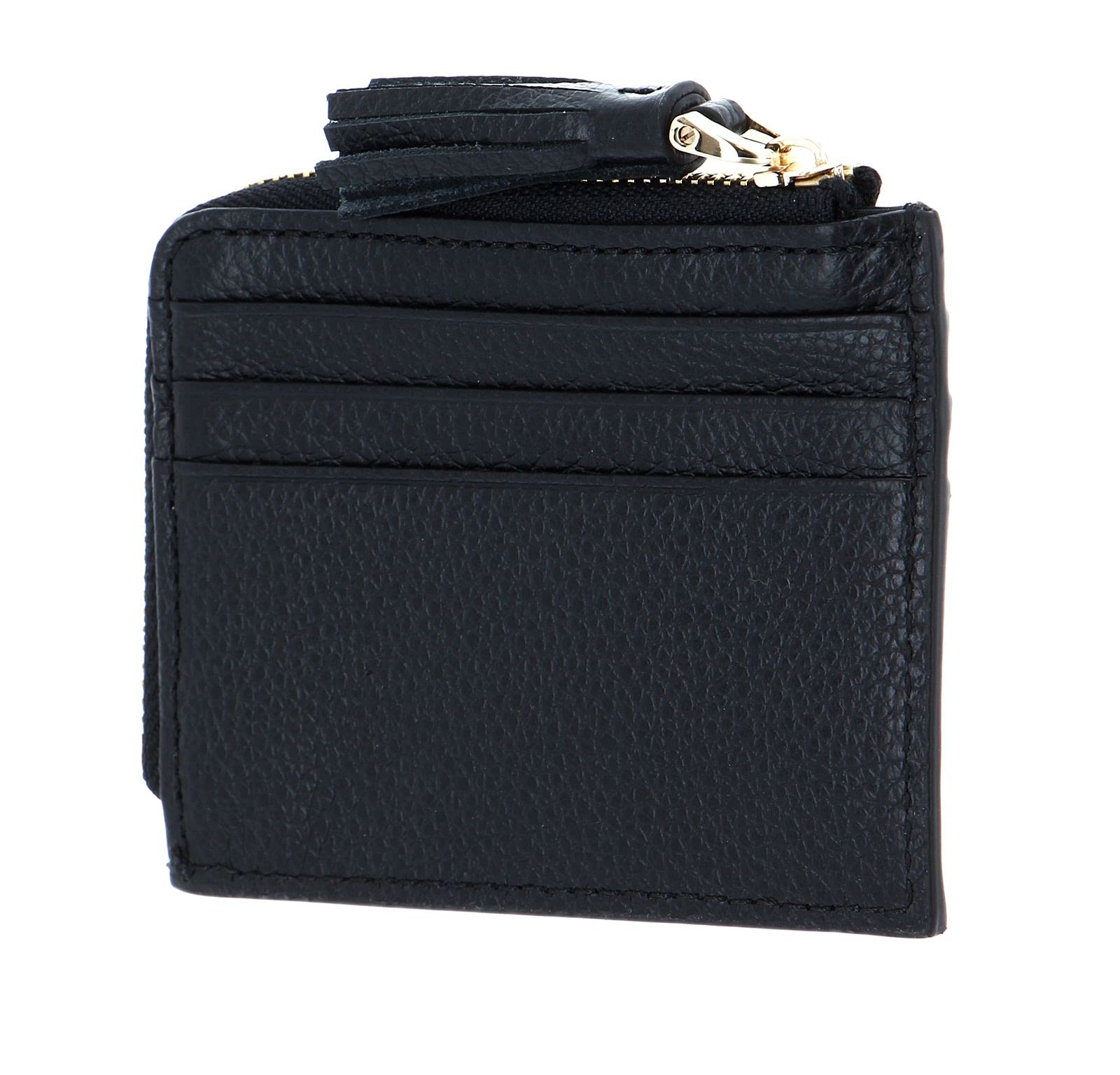 Coccinelle Pelle porta carte di credito Tassel Credit Card Holder Noir nero