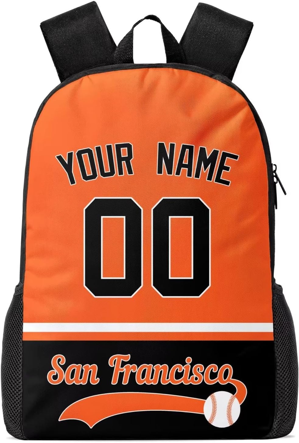 San Francisco Custom Backpack High Capacity,Laptop Bag Travel Bag,Add Personalized Name And Number£¬Gifts For Baseball Fans
