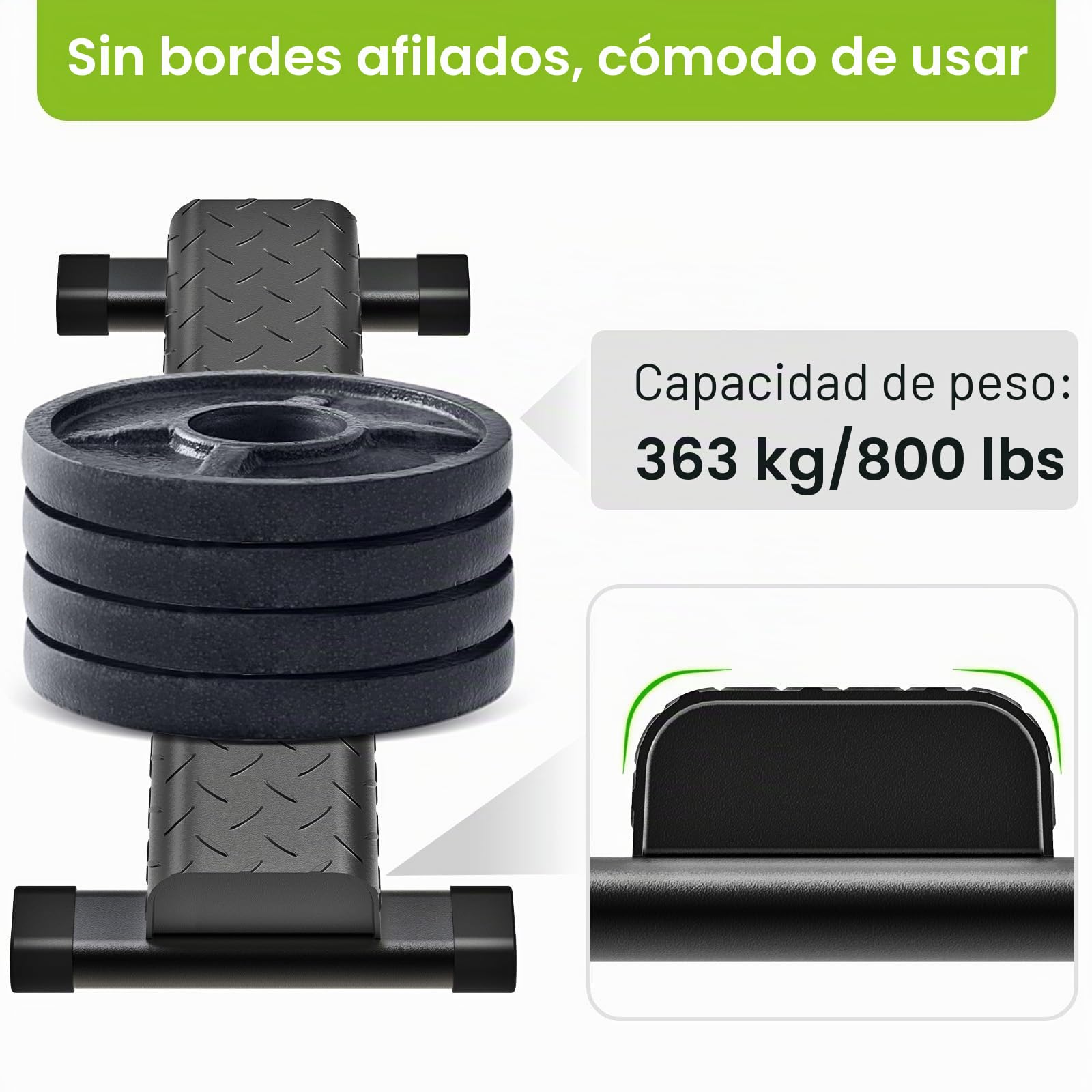Kipika Barra versátil de elevación de pantorrillas - Máquina de elevación de pantorrillas de acero resistente para gimnasio en casa, diseño antideslizante - Perfecta para elevaciones de pantorrillas