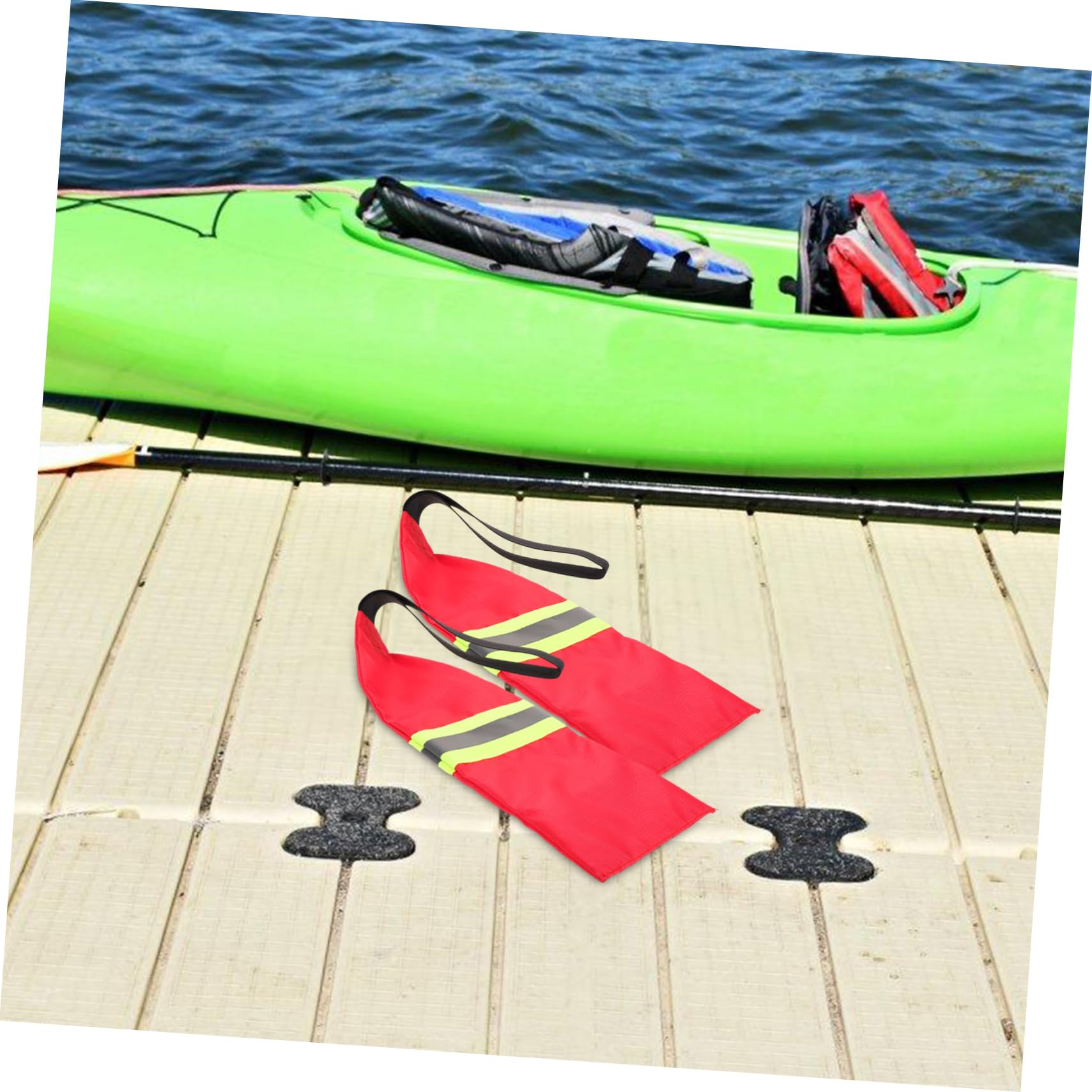 ibasenice Estandarte De Seguridad Bandera De Advertencia De Canoa Bandera De Seguridad De Kayak Kayac Banderas De Kayak Canoas Banderas De Seguridad 2 Piezas X 4