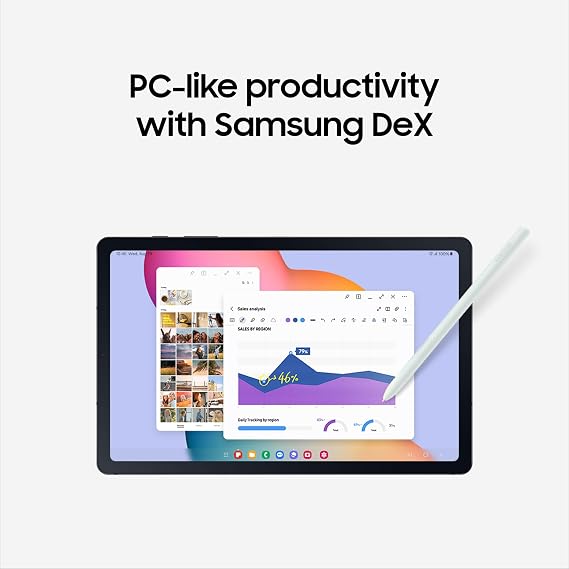 Samsung Galaxy Tab S6 Lite (2024) 10.4 64GB WiFi Android Student Tablet, S Pen for Note-Taking, Gaming Ready, Long Battery Life, Expandable Storage, US Version, Mint