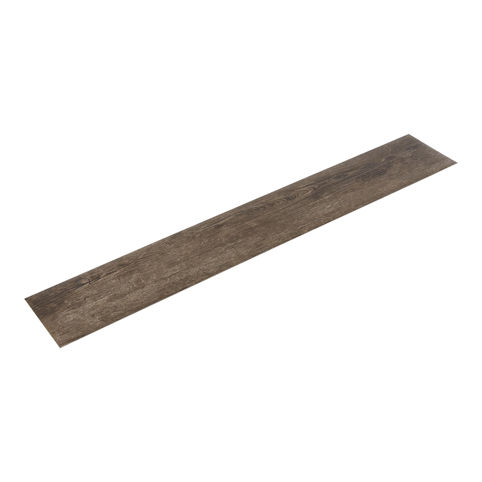 NEU.HOLZ Piastrelle Adesive in PVC (28 listoni = 3,92 m²) Laminato Vinilico Fai da Te Pavimentazione Autoadesiva Rivestimento per Spazi Interni - Effetto Quercia 'Dark'